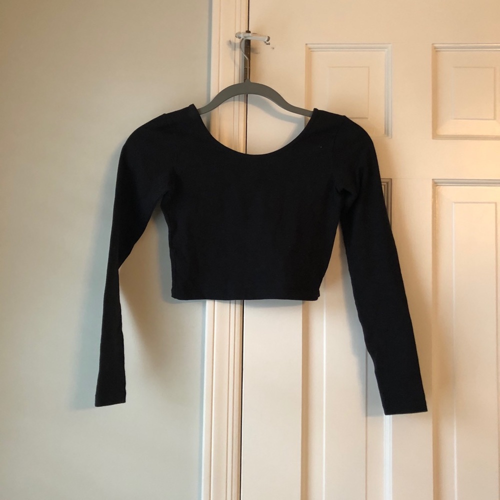 american apparel cropped long sleeve